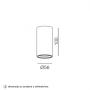 HOME LIGHT Talia 87 Spot lampa bela - slika 2