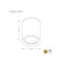 HOME LIGHT Talia 100 Spot lampa siva - slika 2