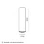 HOME LIGHT Talia 88 Spot lampa zlatna - slika 3