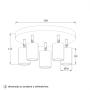 HOME LIGHT Talia 85 Spot lampa bela - slika 3