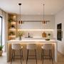 HOME LIGHT Talia 90 Visilica Coffee/Crna - slika 2