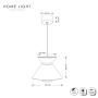HOME LIGHT Solea 175 LED visilica - slika 3