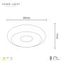 HOME LIGHT Solea 118 CCT LED plafonjera - slika 3