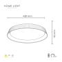 HOME LIGHT Solea 121 CCT LED plafonjera - slika 3