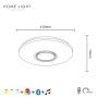 HOME LIGHT Solea 125 Bluetooth CCT RGB LED plafonjera - slika 3