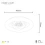 HOME LIGHT Solea 130 CCT LED plafonjera - slika 3