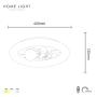HOME LIGHT Solea 132 CCT LED plafonjera - slika 3