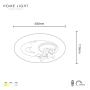HOME LIGHT Solea 129 CCT LED plafonjera - slika 3