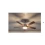 EUROLAMP Plafonski ventilator sa svetlom E27 i daljinskim upravljačem, 132 cm, 70W, nikl-braon - slika 3