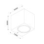 HOME LIGHT PL-274 Zidna svetiljka Antracit - slika 3