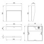 HOME LIGHT W13523 CCT LED Zidna svetiljka Crna - slika 3