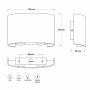 HOME LIGHT PL-261 LED Zidna svetiljka Antracit - slika 3