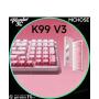 MCHOSE Bežična gaming tastatura K99 V3 Mehanička/Pink Gradient/Icy Creamsicle Switch - slika 4