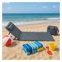 Lemon Planet Ležaljka sklopiva za plažu 140x39cm siva LP-722000S - slika 1