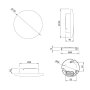 HOME LIGHT W13141 CCT LED Zidna svetiljka Crna - slika 3