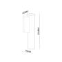 HOME LIGHT PL-2018-01 LED Zidna svetiljka Crna - slika 3