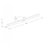 DAWN 1118 LED Zidna lampa Crna - slika 3