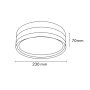 HOME LIGHT BLM230CW CCT LED plafonjera crna - slika 4
