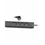 ELCO Produžni kabl sa prekidačem Elco 4 utičnice/2 USB-A/2 USB-C 2m Crni 3680W - slika 2
