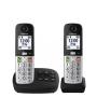 PANASONIC TELEFON KX-TGU432EXB - 2 slusalice crno/sivi sa sekretaricom - slika 1