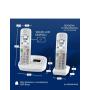 PANASONIC TELEFON KX-TGU432EXW - 2 slusalice beli sa sekretaricom - slika 2