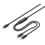 MANHATTAN Dual USB-C Charging Cable 100 W, 2 m 355810 - slika 1