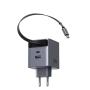 UGREEN 65W GaN Fast Charger with Retractable Cable X615 - slika 3