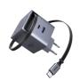 UGREEN 65W GaN Fast Charger with Retractable Cable X615 - slika 1