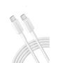 ANKER 322 USB tip-C na USB tip-C kabl M/M 1.8m, 60W, pleteni, beli - slika 1