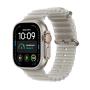 APPLE Watch Ultra 4 GPS + Cellular 49mm Natural Titanium Case with Translucent Grey Ocean Band (MJAD4SE/A) - slika 1
