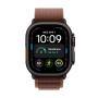 APPLE Watch Ultra 4 GPS + Cellular 49mm Black Titanium Case with Burgundy Alpine Loop - M (MJC14SE/A) - slika 2