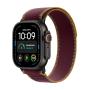 APPLE Watch Ultra 4 GPS + Cellular 49mm Black Titanium Case with Burgundy Trail Loop - M/L (MJC44SE/A) - slika 1