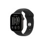 APPLE Watch Series 12 GPS 42mm Black Aluminium Case with Black Sport Band - M/L (MJEC4WF/A) - slika 1