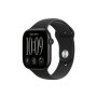 APPLE Watch Series 12 GPS + Cellular 42mm Black Aluminium Case with Black Sport Band - S/M (MJG04WF/A) - slika 1