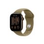 APPLE Watch Series 12 GPS + Cellular 42mm Dark Bronze Aluminium Case with Olive Sport Band - M/L (MJG54WF/A) - slika 1