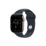 APPLE Watch Series 12 GPS + Cellular 42mm Natural Titanium Case with Navy Blue Sport Band - S/M (MJGF4WF/A) - slika 1