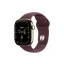 APPLE Watch Series 12 GPS + Cellular 42mm Radiant Gold Titanium Case with Burgundy Sport Band - M/L (MJGK4WF/A) - slika 1