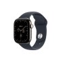 APPLE Watch Series 12 GPS + Cellular 46mm Natural Titanium Case with Navy Blue Sport Band - S/M (MJGM4WF/A) - slika 1