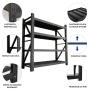 EPRO Metalna montažna polica Professional 200x200x60cm, metal-metal, 1.200kg (4x300kg) crna - slika 2