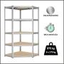 EPRO Metalna montažna ugaona polica Standard 180x90x40cm metal-drvo 875kg (5x175kg) - slika 1
