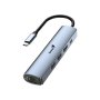 GENIUS UH-545 5-in-1 USB 3.0 Iron Grey Hub - slika 1