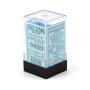 Chessex Kockice - Borealis - Polyhedral - Sky Blue & White (7) - slika 1