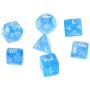 Chessex Kockice - Borealis - Polyhedral - Sky Blue & White (7) - slika 2