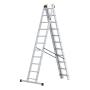 CRAFTER Aluminijumske trodelne merdevine 3x11 gazišta 150 kg - slika 1