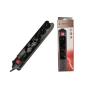 GEMBIRD Produzni kabl SPG5-C-10 (3G1.5) sa zastitom 5 uticnica 3m black - slika 1