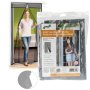 Bolzz Magnetna zavesa protiv insekata za vrata 80/90/100 × 210/220 cm, siva - slika 1
