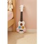 ECO TOYS Ukulele drvena gitara za decu sa 4 najlonske žice i trzalicom Bela MF019G - slika 2