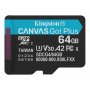 KINGSTON Memorijska kartica U3 V30 microSDXC 64GB Canvas Go Plus 200MB/s A2 SDCG4/64GBSP - slika 1