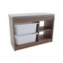 BIENWOOD Drvena klupa sa 2 fioke BIE4000 OUTLET - slika 1