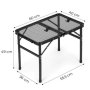 Bolzz Kamperski sklopivi sto 60 × 40 cm – Black MultiGarden - slika 5